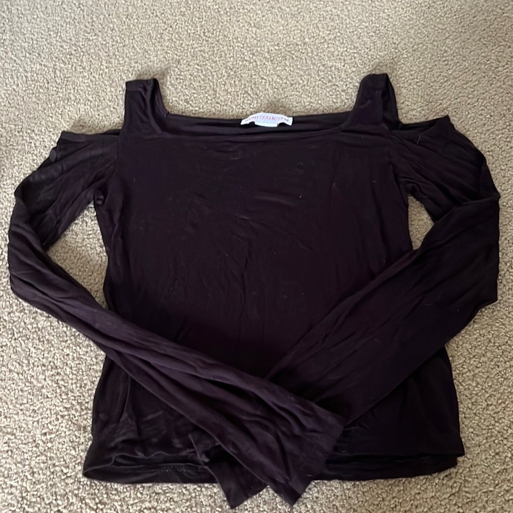 size small women long sleeve crop top